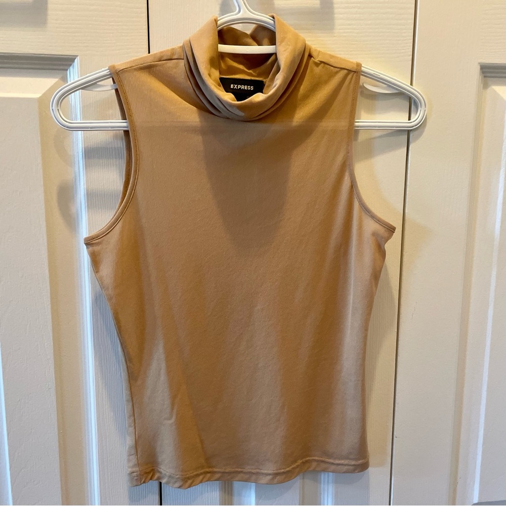 Express Sleeveless Turtleneck Top